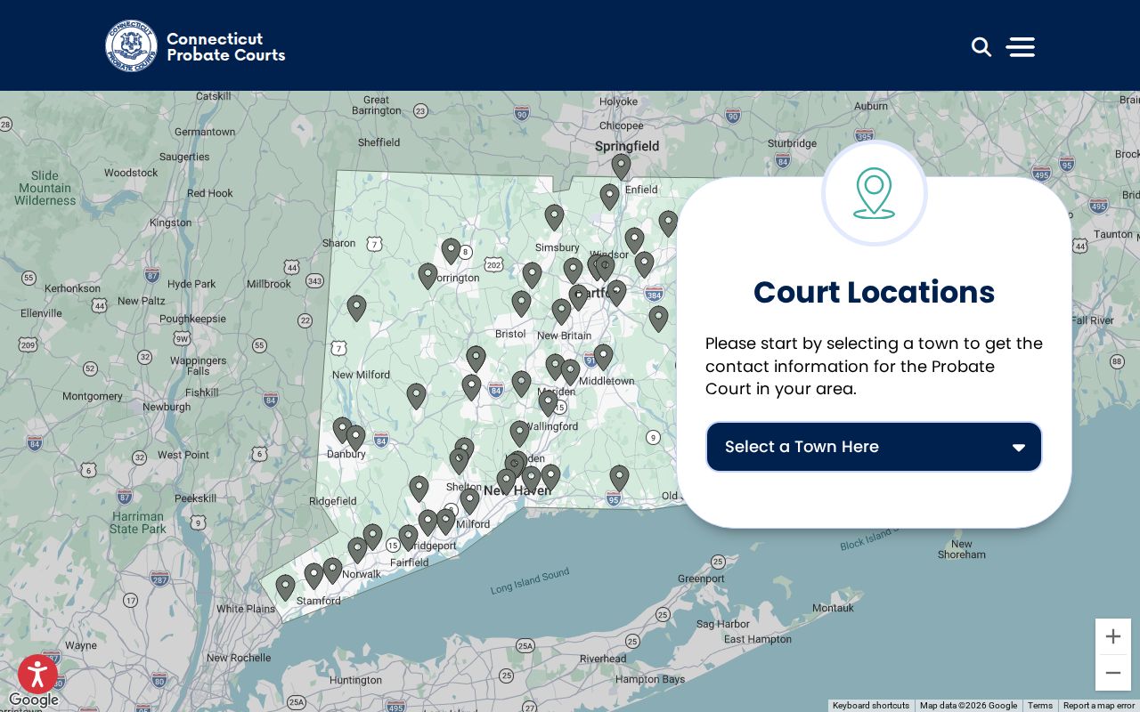New Haven County probate records Probate Court locator